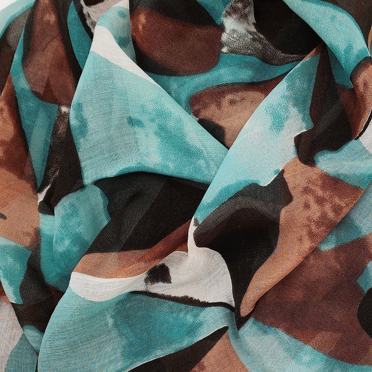 Balla White 02 Art Inspired Bamboo Fabric In White Handcrafted In Italy Bamboo Scarves by Mar Soreli – Don't Panic Shoes