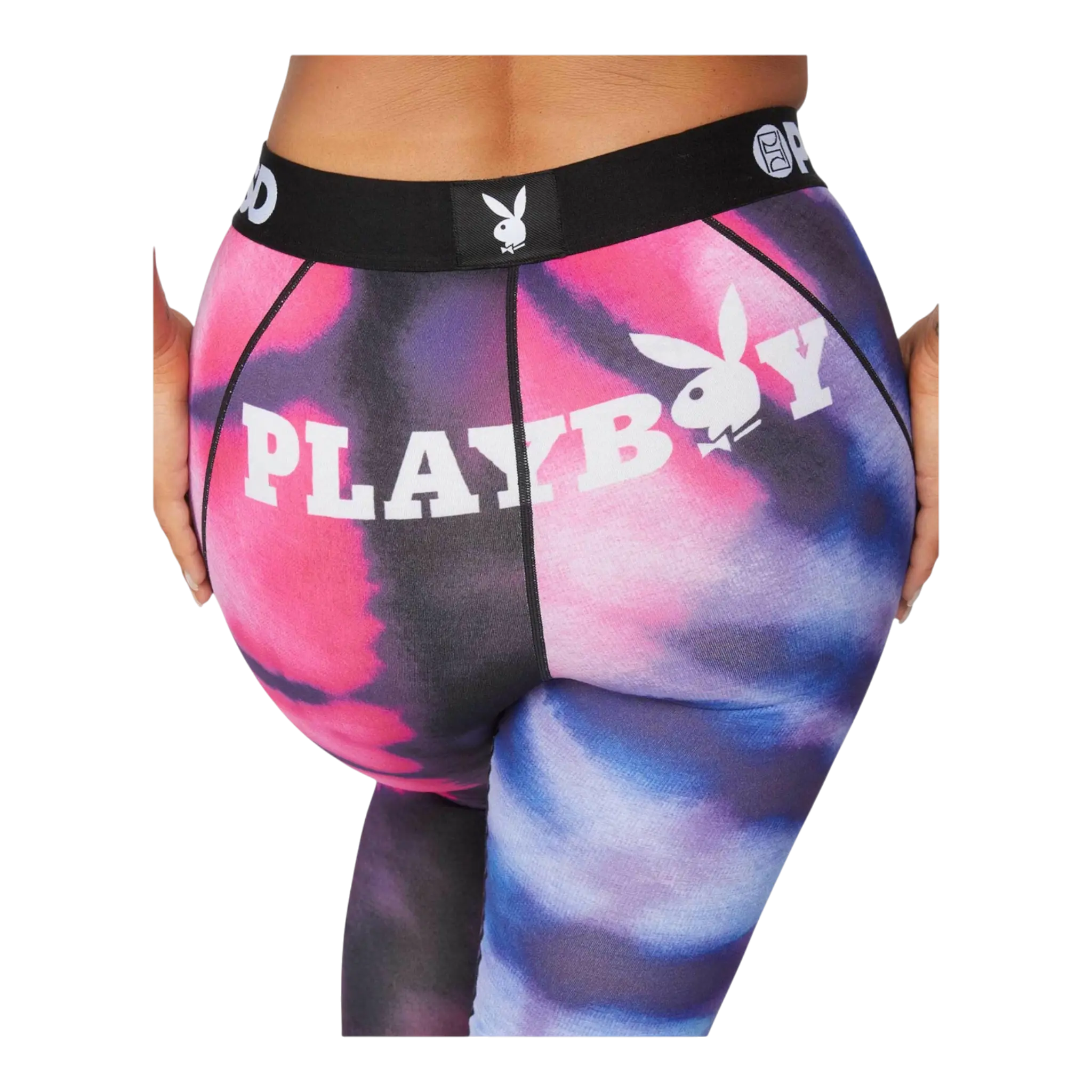 PSD x Playboy Spiral Dye Women Leggings Purple Tie-Dye
