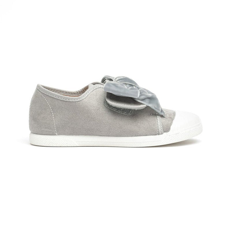 Bea Grey Adjustable Velcro Non Slip Rubber Captoe Shoe fashion by Childrenchic – Don't Panic Shoes
