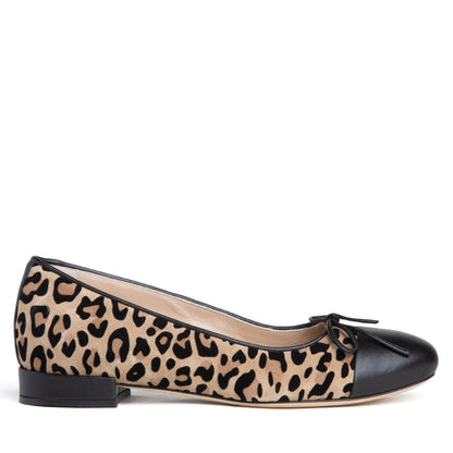 Beatrice Suede Ballerina Women’S Leopard Suede With Leather Flats by Beautiisoles – Don't Panic Shoes