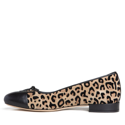 Beatrice Suede Ballerina Women’S Leopard Suede With Leather Flats by Beautiisoles – Don't Panic Shoes
