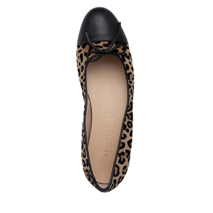 Beatrice Suede Ballerina Women’S Leopard Suede With Leather Flats by Beautiisoles – Don't Panic Shoes