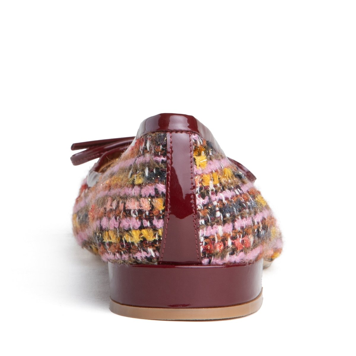 Beatrice Women’S Linen And Patent Leather Ballerina Flats by Beautiisoles – Don't Panic Shoes