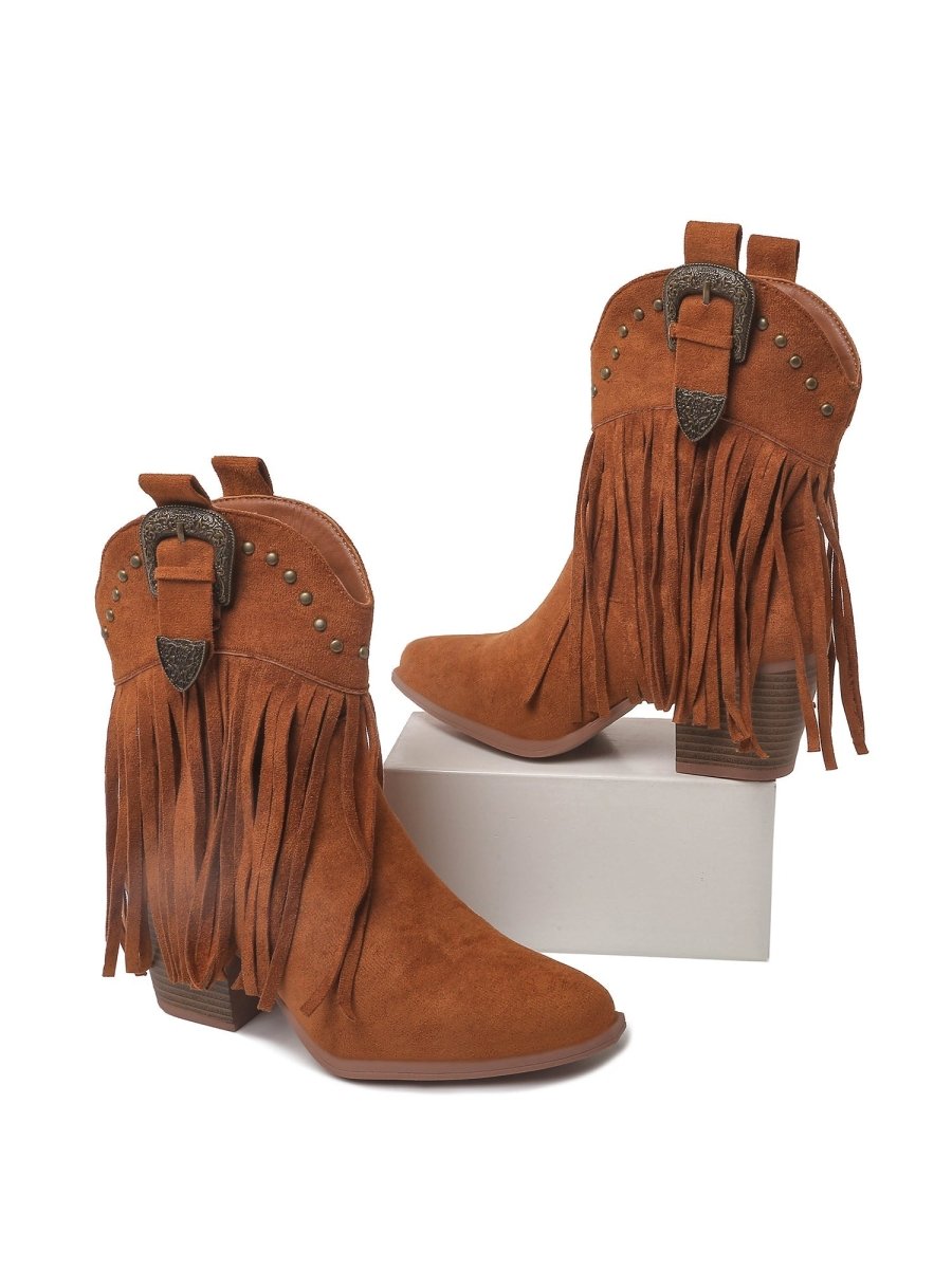 Belle | Brown Boots by J.Adams – Don't Panic Shoes
