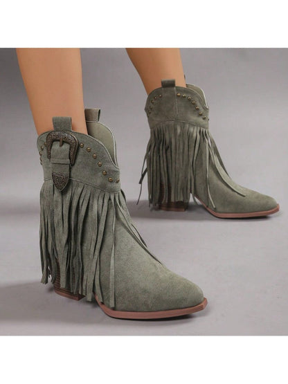 Belle | Green Boots by J.Adams – Don't Panic Shoes