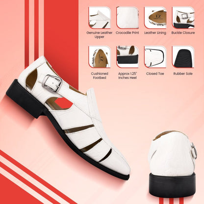 Bidwill Genuine Leather Fisherman Flat Sandals Sandals by Libertyzeno – Don't Panic Shoes