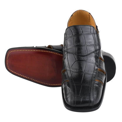 Bidwill Genuine Leather Fisherman Flat Sandals Sandals by Libertyzeno – Don't Panic Shoes
