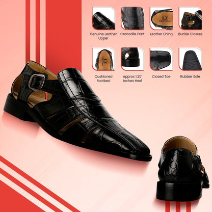 Bidwill Genuine Leather Fisherman Flat Sandals Sandals by Libertyzeno – Don't Panic Shoes