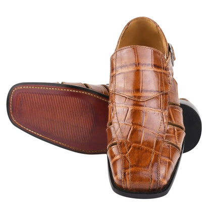 Bidwill Genuine Leather Fisherman Flat Sandals Sandals by Libertyzeno – Don't Panic Shoes