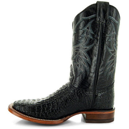 Black Caiman Belly Print Men's Cowboy Boots H4001 Cowboy Boots by Soto Boots – Don't Panic Shoes
