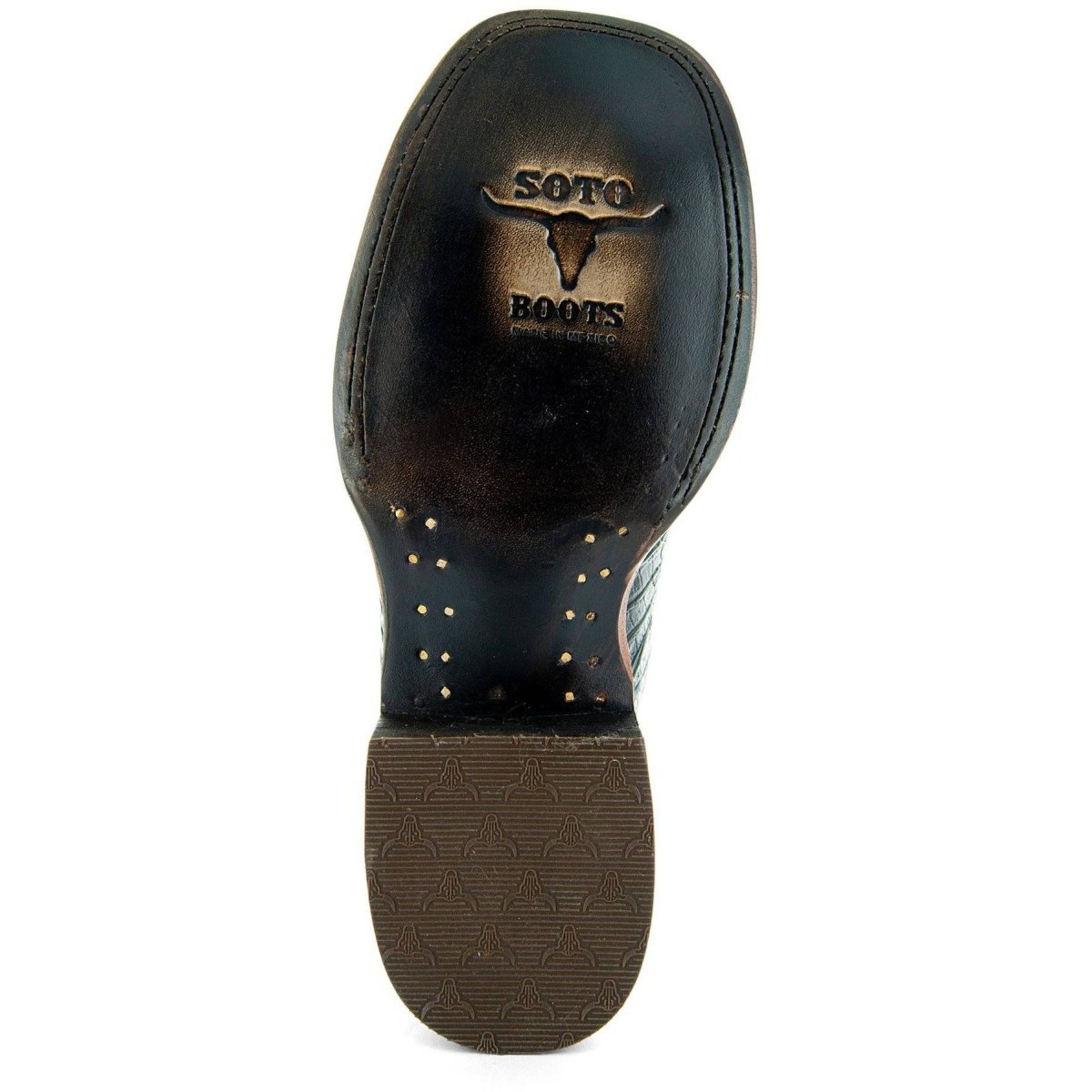 Black Caiman Belly Print Men's Cowboy Boots H4001 Cowboy Boots by Soto Boots – Don't Panic Shoes