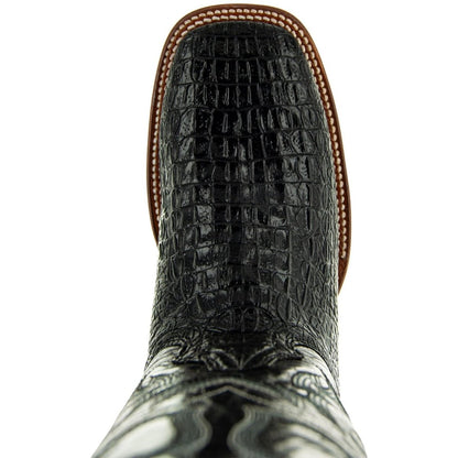 Black Caiman Belly Print Men's Cowboy Boots H4001 Cowboy Boots by Soto Boots – Don't Panic Shoes