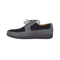Thumbnail for British Walkers Westminster Vintage Bally Style Men's Black and Gray Leather and Suede Low Top Sneakers