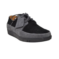 Thumbnail for British Walkers Westminster Vintage Bally Style Men's Black and Gray Leather and Suede Low Top Sneakers