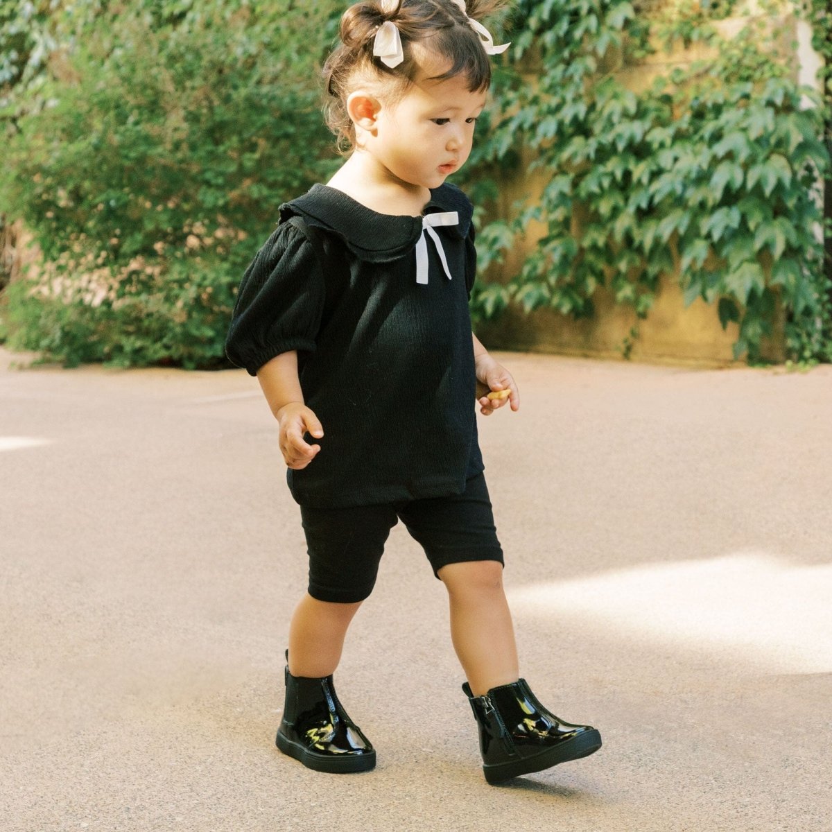 Black Patent Chelsea Boot Ii Sneaker Kids - Chelsea Boot Sneaker by Freshly Picked – Don't Panic Shoes