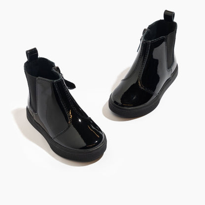 Black Patent Chelsea Boot Ii Sneaker Kids - Chelsea Boot Sneaker by Freshly Picked – Don't Panic Shoes