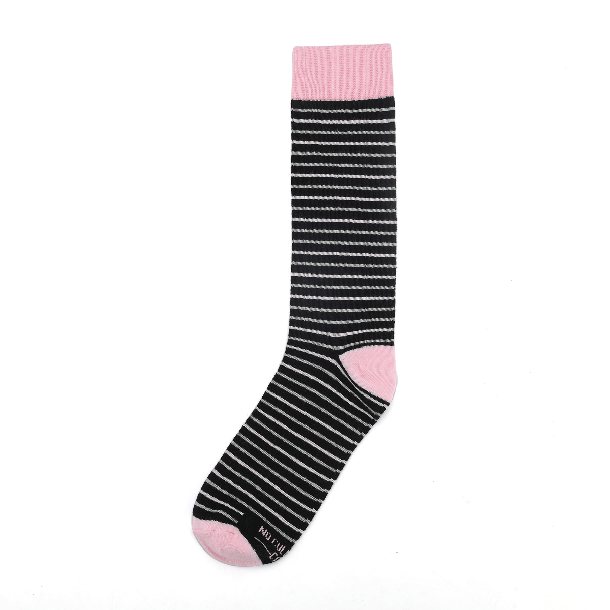 Black Pink Grey Striped Socks Wedding Office Valentine Day Dress Socks For Men And Women Soft Cotton Socks by No Cold Feet – Don't Panic Shoes