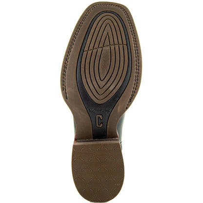 Black Square Toe Leather Cowboy Boots H4002 Cowboy Boots by Soto Boots – Don't Panic Shoes