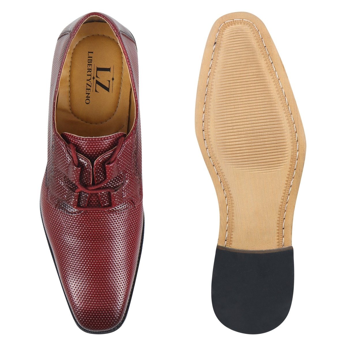 Blacktown Genuine Leather Oxford Style Lace - Up Dress Shoes For Men Shoes by Libertyzeno – Don't Panic Shoes