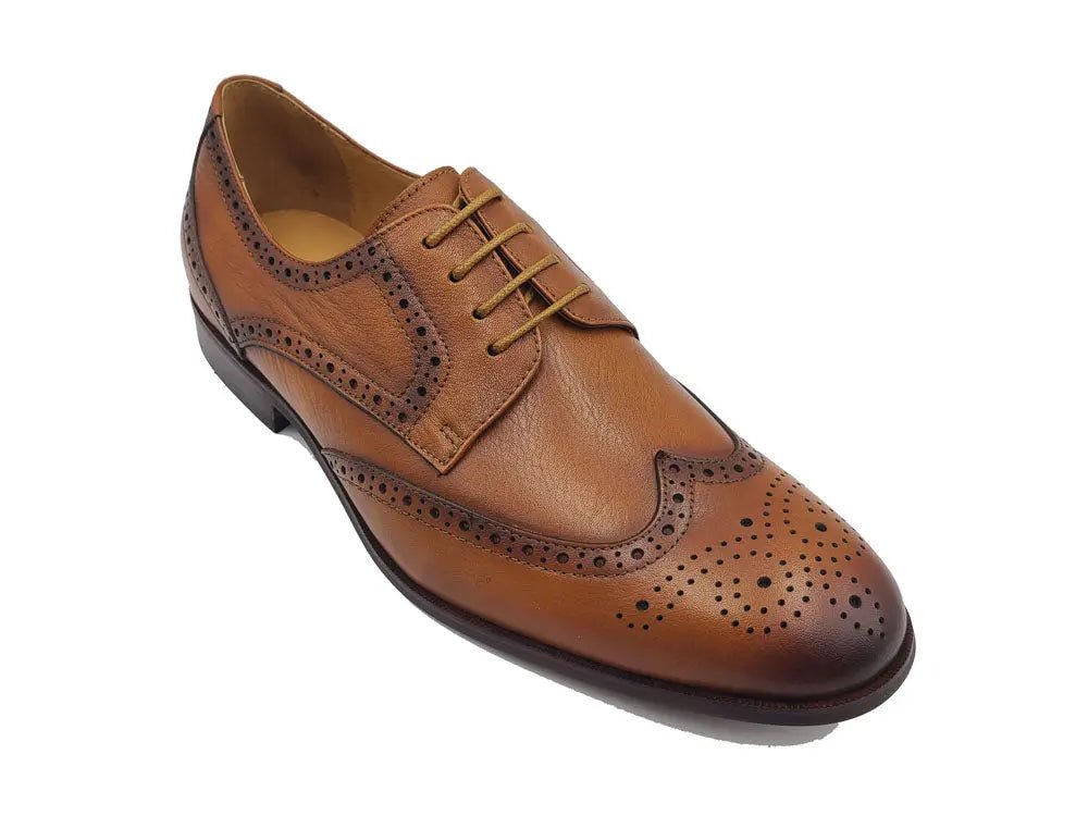 Blucher Style Oxford Tumbled Calf Leather Flex Sole Ks621 - 01 Shoes by Carrucci Shoes – Don't Panic Shoes