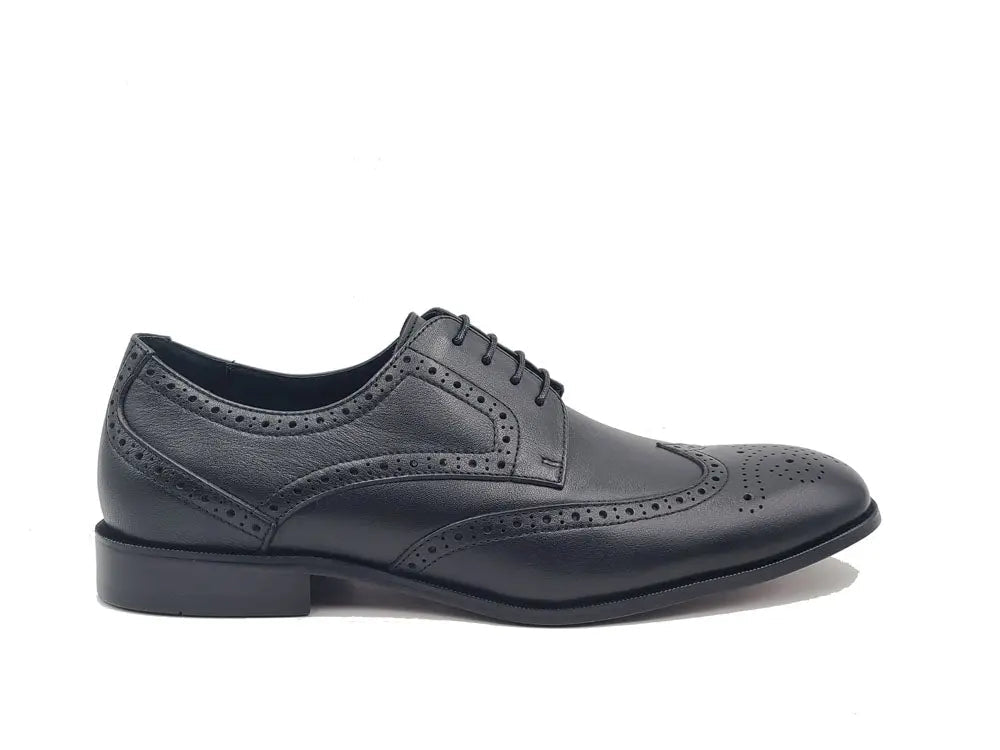 Blucher Style Oxford Tumbled Calf Leather Flex Sole Ks621 - 01 Shoes by Carrucci Shoes – Don't Panic Shoes