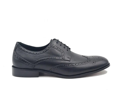 Blucher Style Oxford Tumbled Calf Leather Flex Sole Ks621 - 01 Shoes by Carrucci Shoes – Don't Panic Shoes