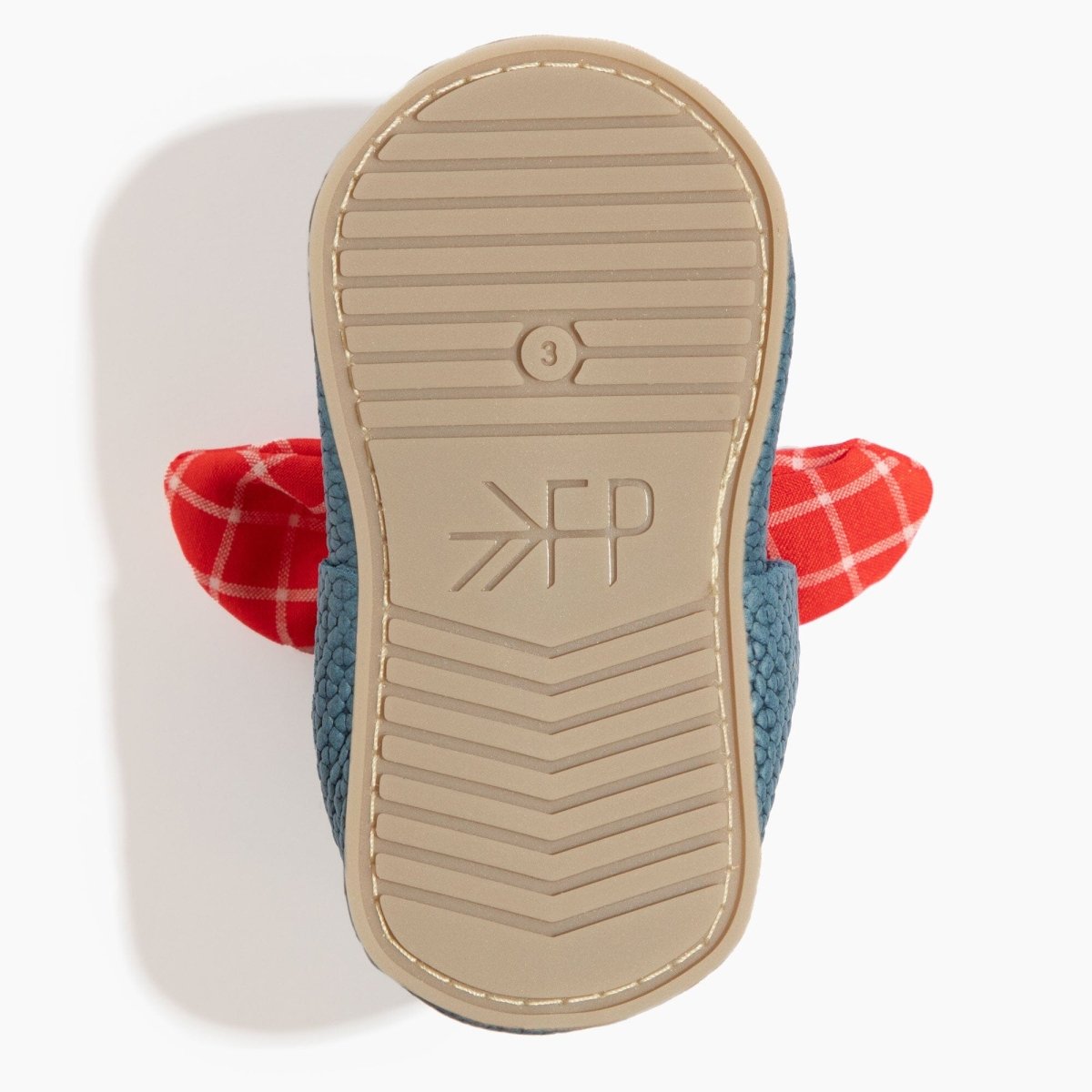 Blue Jean Knotted Bow Baby Shoe Knotted Bow Mocc by Freshly Picked – Don't Panic Shoes