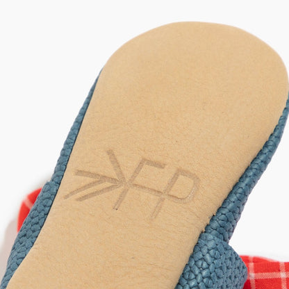 Blue Jean Knotted Bow Baby Shoe Knotted Bow Mocc by Freshly Picked – Don't Panic Shoes