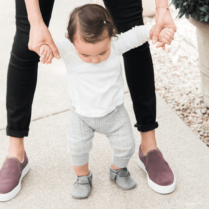 Blue Spruce Moccasin Baby Shoe Moccasin by Freshly Picked – Don't Panic Shoes