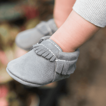 Blue Spruce Moccasin Baby Shoe Moccasin by Freshly Picked – Don't Panic Shoes
