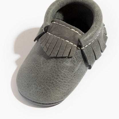 Blue Spruce Moccasin Baby Shoe Moccasin by Freshly Picked – Don't Panic Shoes