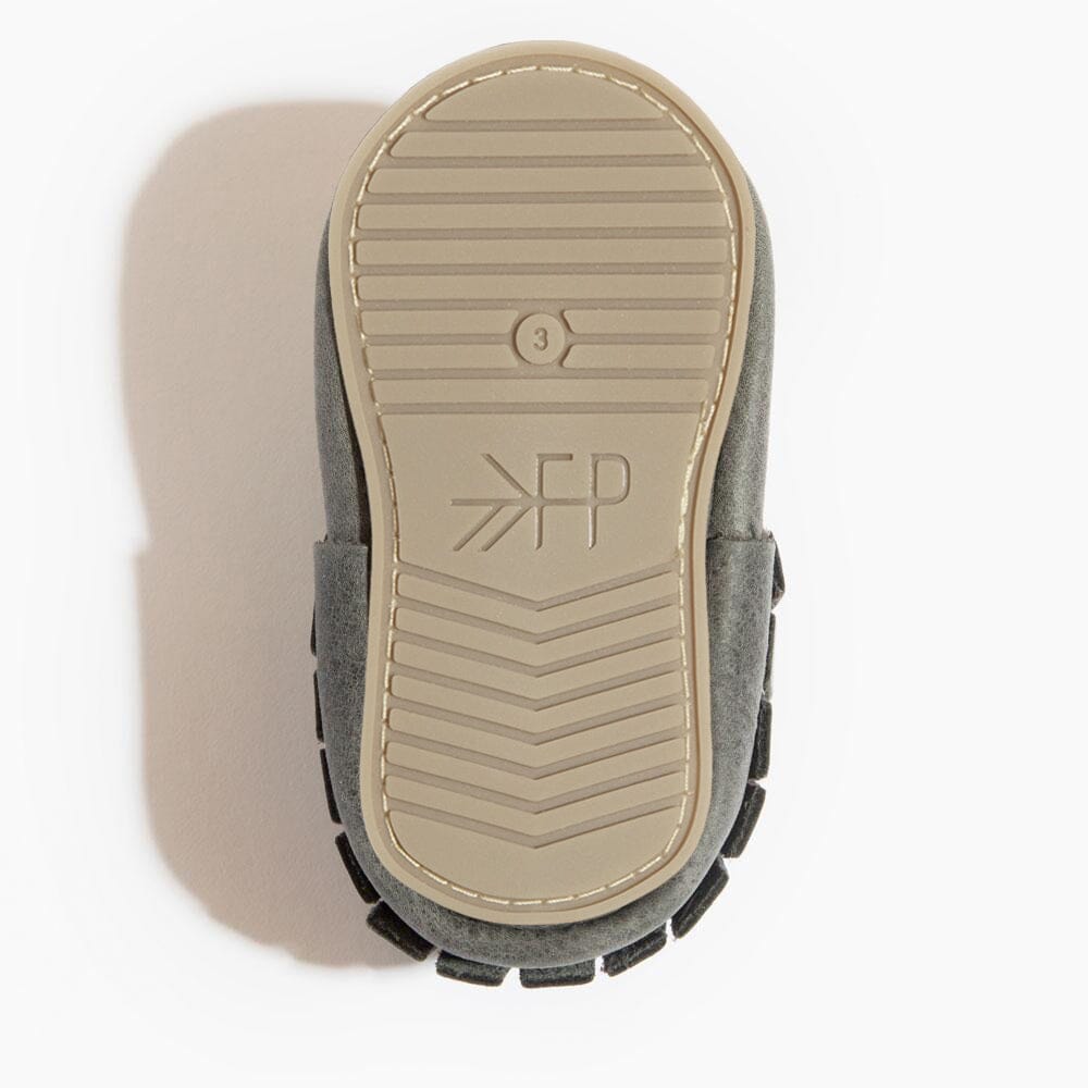 Blue Spruce Moccasin Baby Shoe Moccasin by Freshly Picked – Don't Panic Shoes