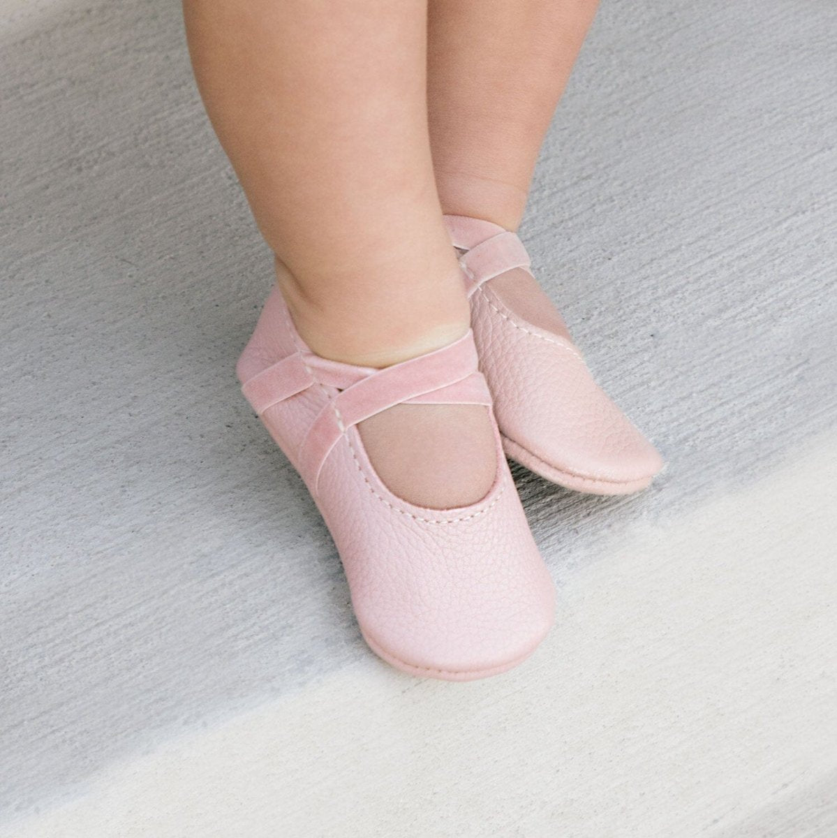 Blush Ballet Slipper Baby Shoe Ballet Slipper by Freshly Picked – Don't Panic Shoes