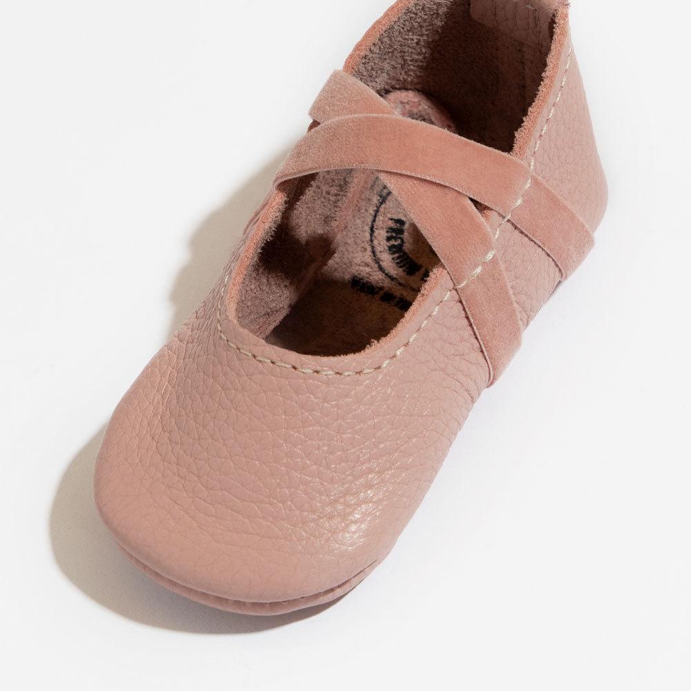 Blush Ballet Slipper Baby Shoe Ballet Slipper by Freshly Picked – Don't Panic Shoes