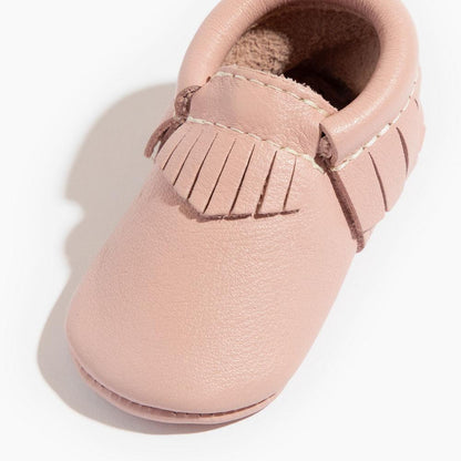 Blush Moccasin Baby Shoe Moccasin by Freshly Picked – Don't Panic Shoes