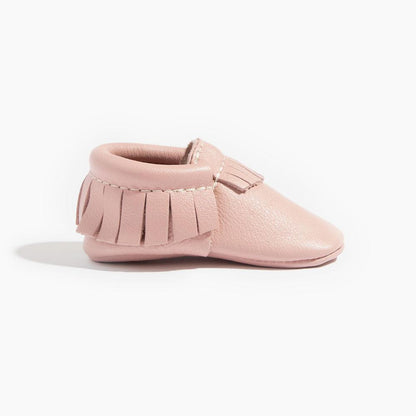 Blush Moccasin Baby Shoe Moccasin by Freshly Picked – Don't Panic Shoes