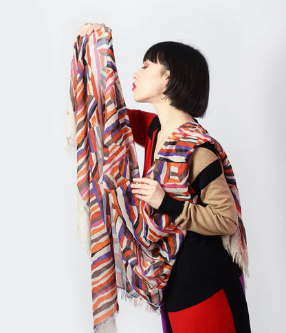 Boetti Mauve 26 Bamboo Fiber Mauve Bamboo Scarves by Mar Soreli – Don't Panic Shoes