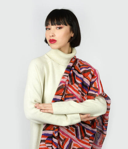 Boetti Mauve 26 Bamboo Fiber Mauve Bamboo Scarves by Mar Soreli – Don't Panic Shoes