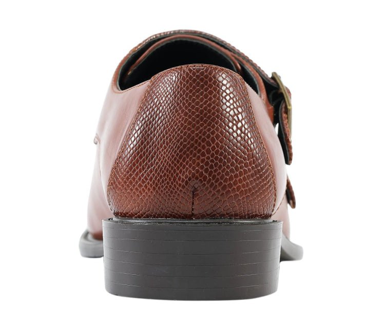 Bolano Bancroft Cognac Double Monk Strap Men's Leather Shoes Monk Straps by Bolano – Don't Panic Shoes