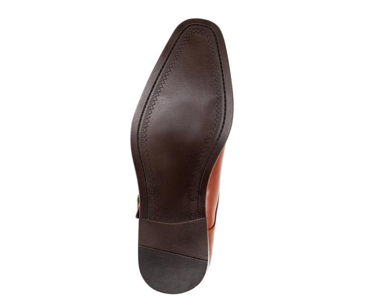 Bolano Bancroft Cognac Double Monk Strap Men's Leather Shoes Monk Straps by Bolano – Don't Panic Shoes