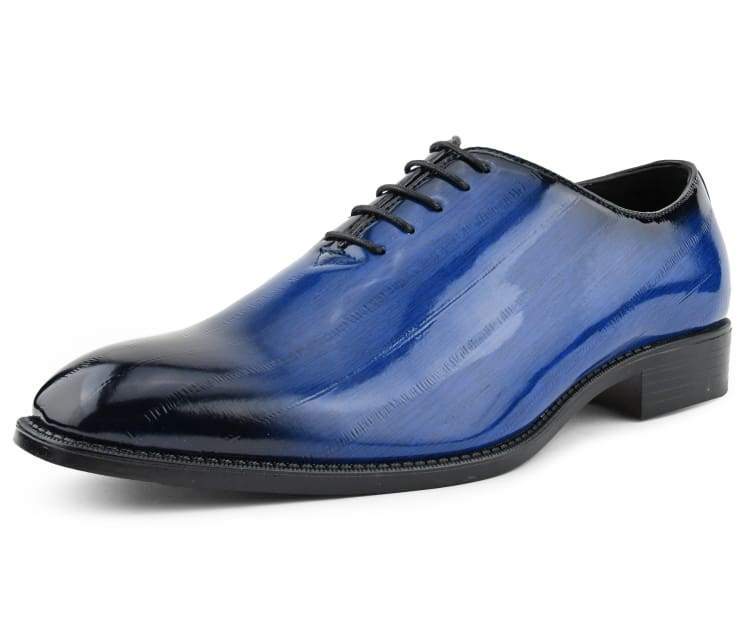 Bolano Brayden Royal Exotic OxfordS Men’s Eel Skin Oxfords by Bolano – Don't Panic Shoes
