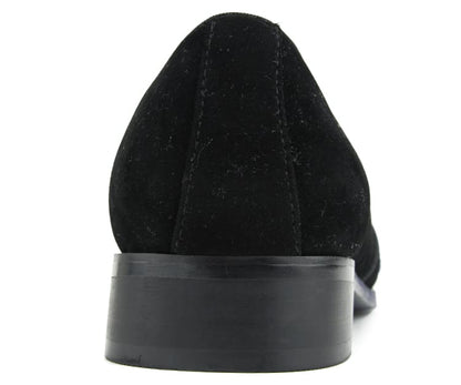 Bolano Dezzy Men's Rose Gold Glitter Leather Tuxedo Slippers Smoking Slippers by Bolano – Don't Panic Shoes