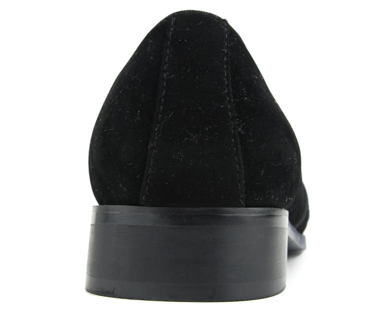 Bolano Dezzy Men's Rose Gold Glitter Leather Tuxedo Slippers Smoking Slippers by Bolano – Don't Panic Shoes