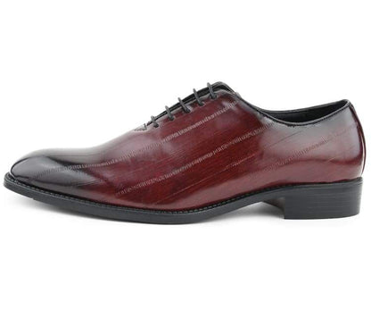 Bolano Exotic Elegance Burgundy Eel Skin OxfordS Women’s Oxfords by Bolano – Don't Panic Shoes