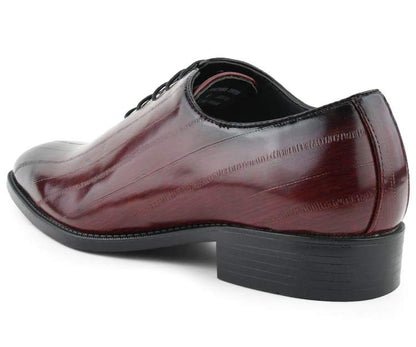Bolano Exotic Elegance Burgundy Eel Skin OxfordS Women’s Oxfords by Bolano – Don't Panic Shoes