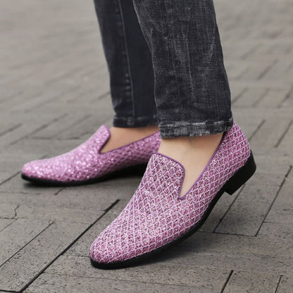 Bolano Men's Sarlo Lavender Smoking Slippers by Bolano – Don't Panic Shoes