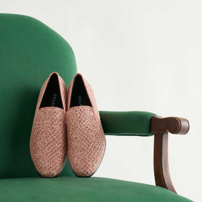 Bolano Men's Sarlo Pink Smoking Slippers by Bolano – Don't Panic Shoes