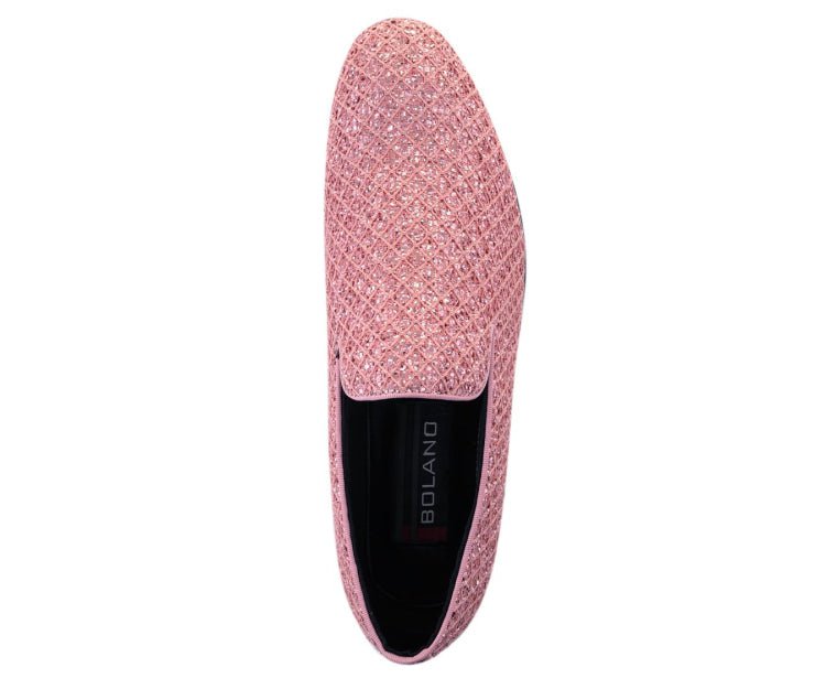 Bolano Men's Sarlo Pink Smoking Slippers by Bolano – Don't Panic Shoes