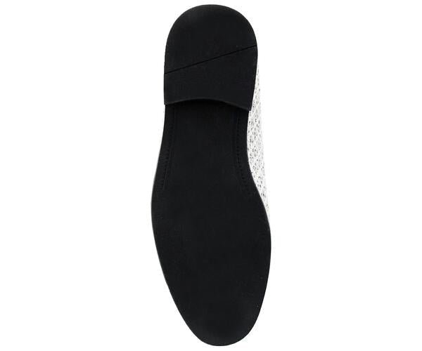 Bolano Sarlo White Men's Glitter Loafers Loafers by Bolano – Don't Panic Shoes