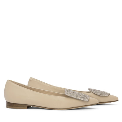 Bonnie Ballerina Women Leather Memory Foam Insole Comfort Flats by Beautiisoles – Don't Panic Shoes